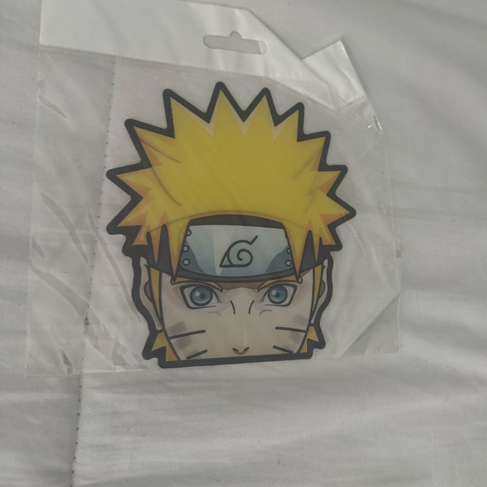 Anime Character Sticker with Yellow Hair